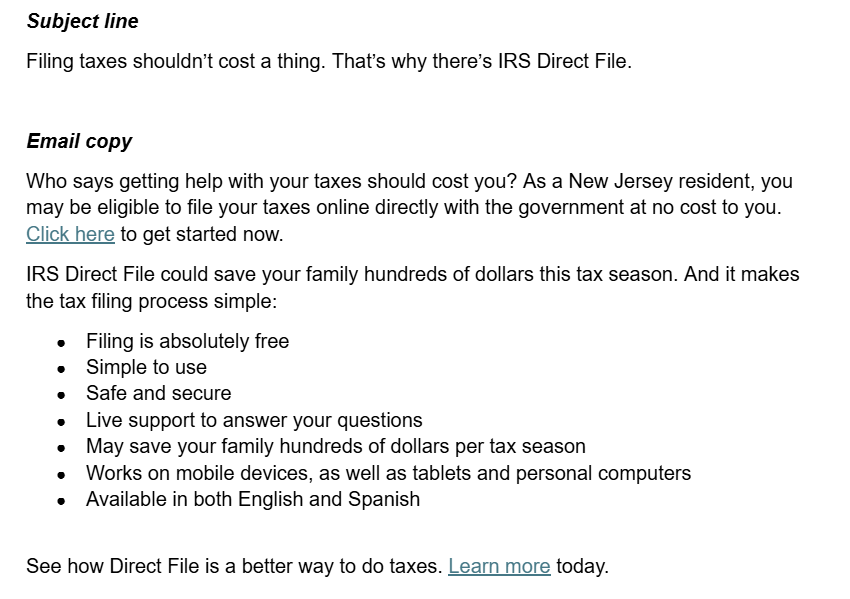File your taxes for free.